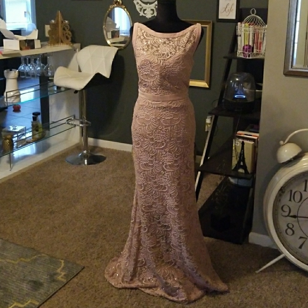 Floor length evening gown